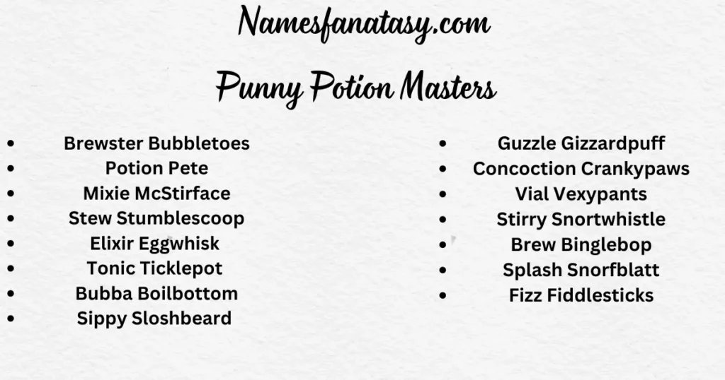 funny wizard names